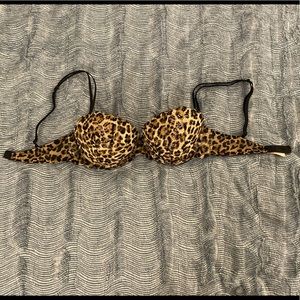 Victorias Secret PINK Cheetah Push Up Bra